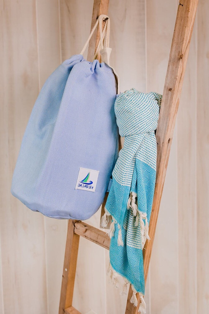 Low Tide Blue Towel